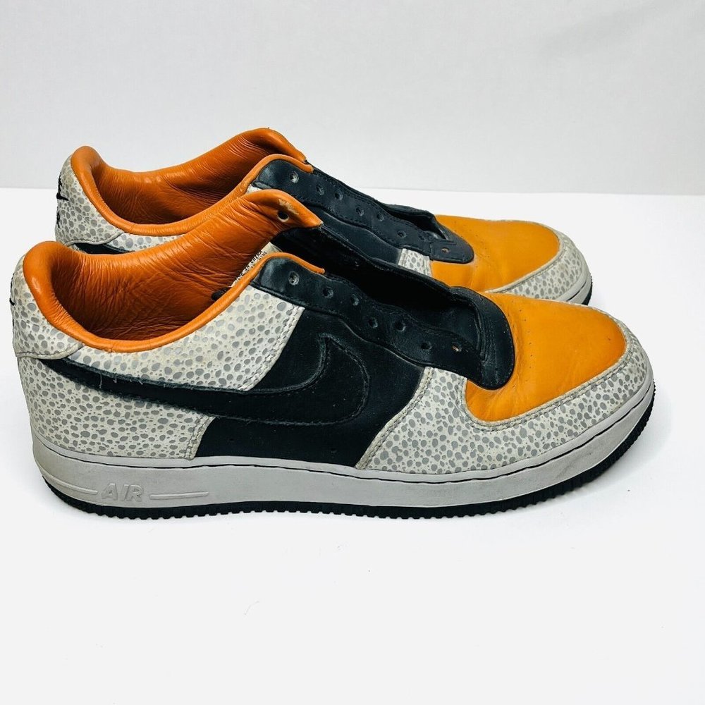 Nike Air Force 1 Low “Supreme Safari" 11.5 Carrot/Black Sneaker 318776-801